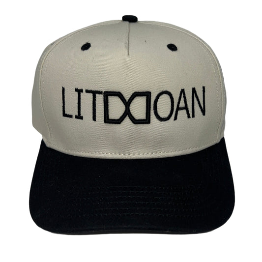 LITDDOAN Classic Cross Heritage Cap – Stone/Black