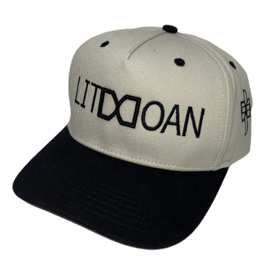 LITDDOAN Classic Cross Heritage Cap – Stone/Black