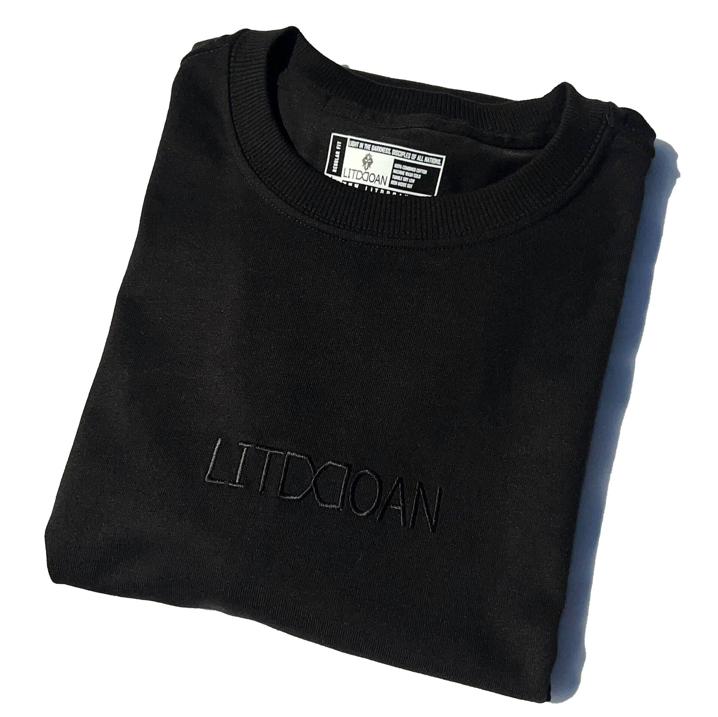 Litddoan Classic Logo Super Heavyweight Black Tee