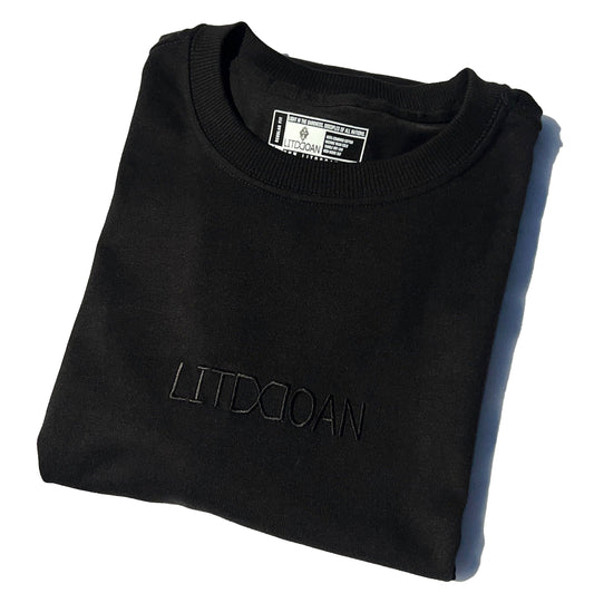 Litddoan Classic Logo Super Heavyweight Black Tee